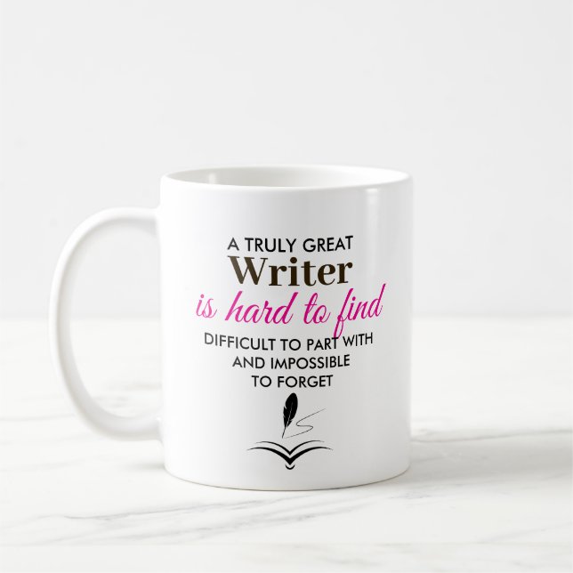 Mug Un très grand écrivain - Nom personnalisé (Gauche)