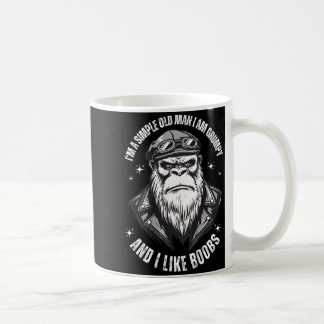 Mug Un vieil homme simple est grincheux et aime (au do