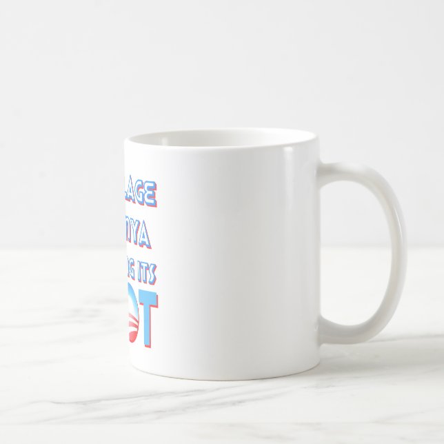 Mug Un village au Kenya manque son idiot Obama (Droite)