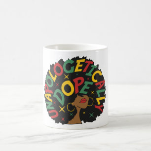 Mug Unapologely Dope Black Girl Afro 