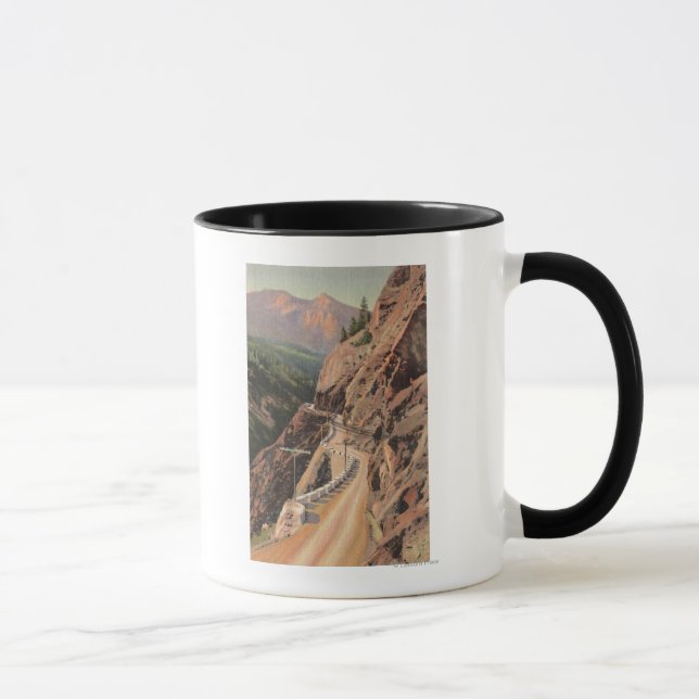 Mug Uncompahgre Gorge et Million Dollard Highway (Droite)