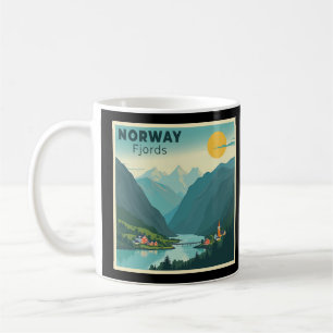 Mug Une affiche de voyage classique nostalgique - Norv