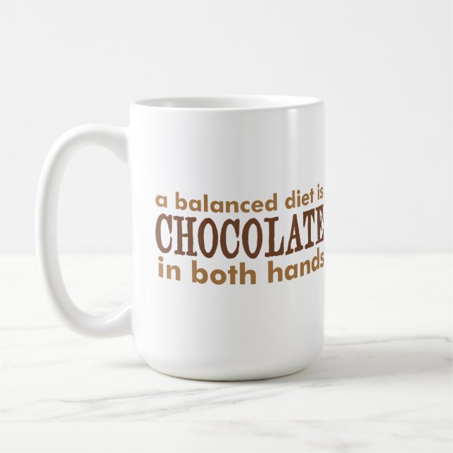 Mug Une alimentation équilibrée est… (Gauche)
