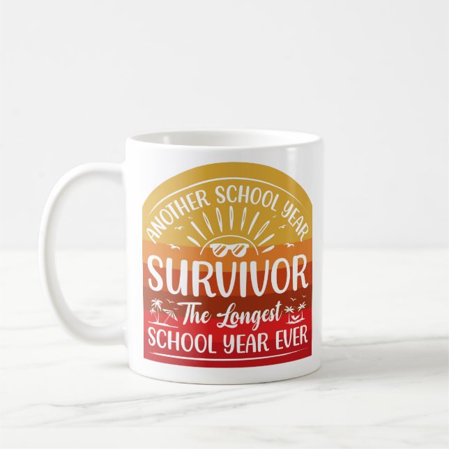 Mug Une autre année scolaire Survivante Funny School (Gauche)