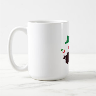 Mug Une carte de la Syrie avec le drapeau de la révolu