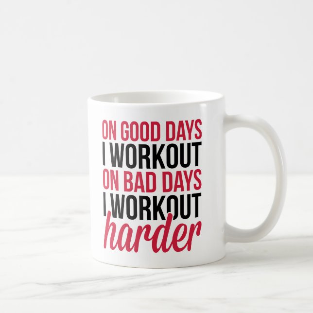 Mug Une citation plus dure de gymnase de séance (Droite)