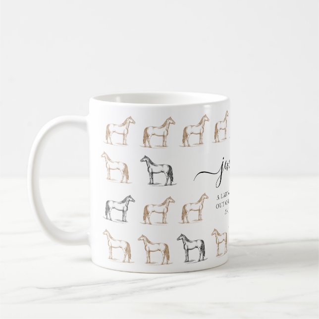 Mug Une dame qui n'est jamais sortie du cheval (Gauche)
