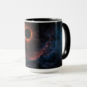 Mug Une éclipse solaire époustouflante Art AI par Xzen