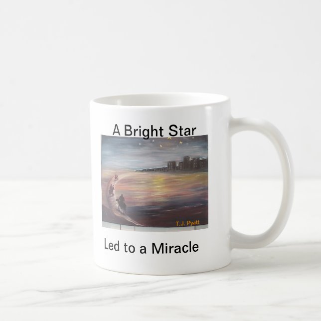 Mug Une étoile lumineuse menée à un miracle (Droite)