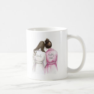 Mug Une femme d'honneur ? Dk Br Long Bride Br Bun Maid