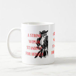 Mug Une femme forte se défend pour se cogner