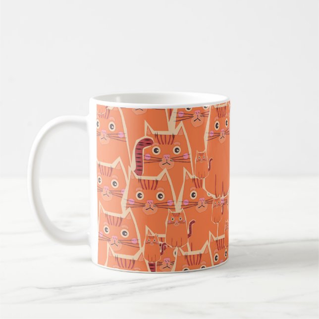 Mug Une foule de chats Tabby Orange (Gauche)