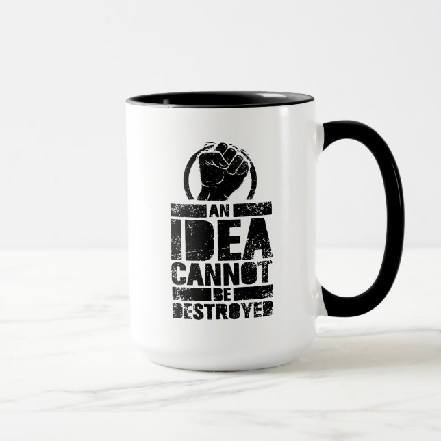 Mug Une Idée Ne Peut Être Détruite (Droite)