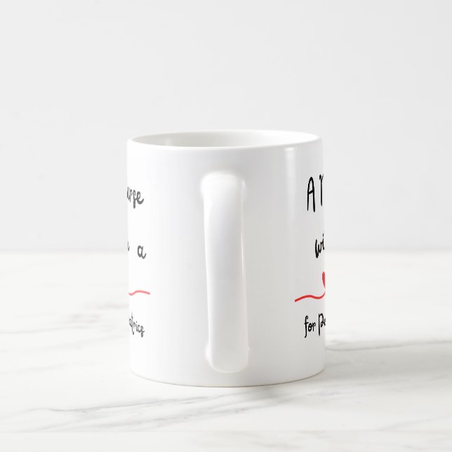 Mug Une infirmière avec un coeur pour la musique de pé (Poignée)