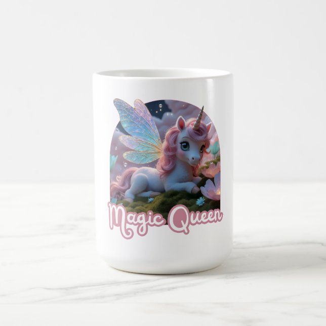 Mug Une licorne blanche aux ailes (Centre)