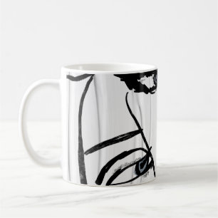 Mug Une ligne minimaliste de visages féminins