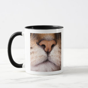 Mug Une macro image du nez et de la bouche d'un chat