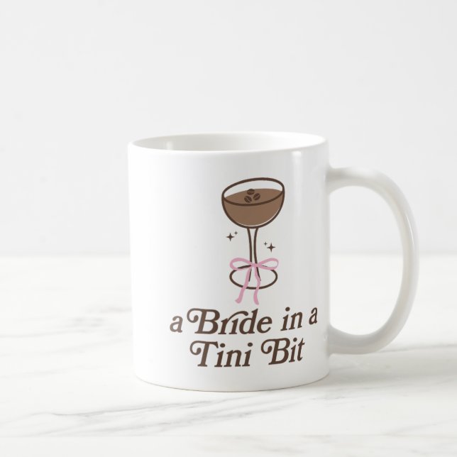 Mug Une mariée en coquette à nœud papillon minuscule E (Droite)
