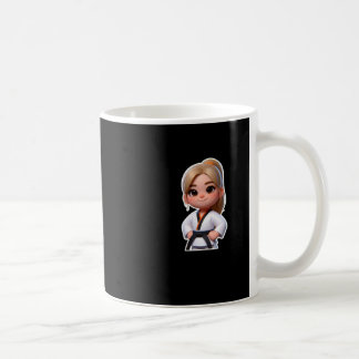 Mug Une Mignonne Fille En Sticker Sport Taekwondo