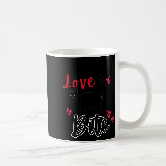Mug Une morsure de chat signifie amour, Saint-Valentin (Droite)