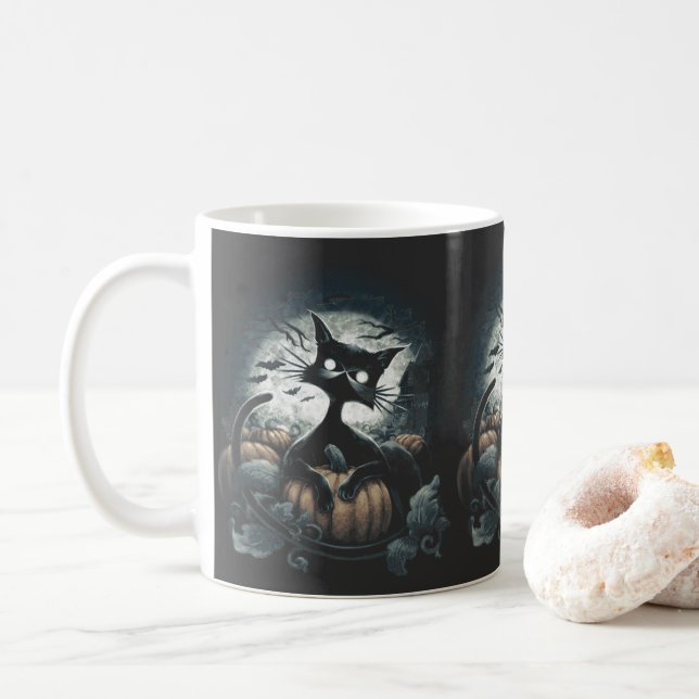 Mug Une nuit pour la cueillette Citrouille (Avec donut)