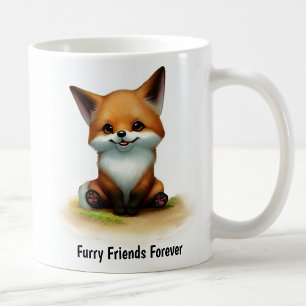 Mug Une peinture numérique d'un renard mignon de l'île