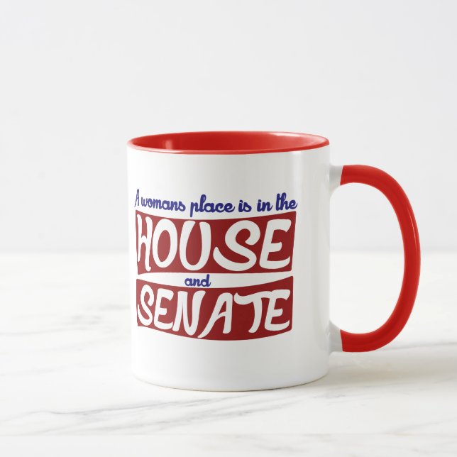 Mug Une place pour les femmes est à la maison et au sé (Droite)
