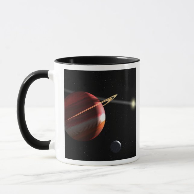 Mug Une planète de masse de Jupiter orbitant autour de (Gauche)
