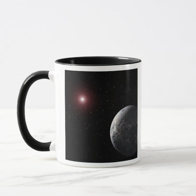 Mug Une planète glacée/rocheuse en orbite autour d'une (Gauche)