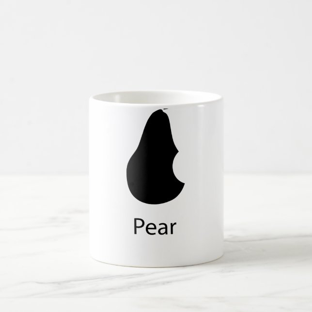 Mug Une poire avec une morsure ! (Centre)