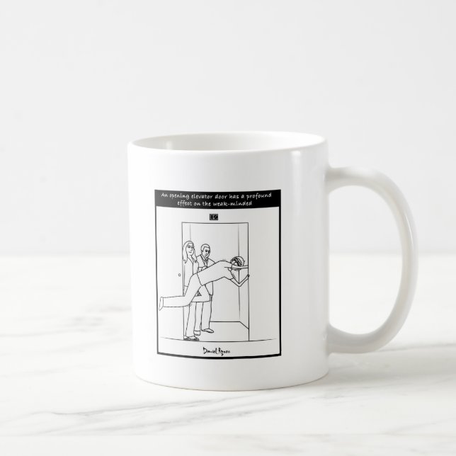Mug Une porte d'ascenseur d'ouverture… (Droite)