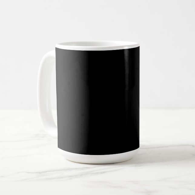 Mug Une surface noire texturée avec un motif de grain  (Devant gauche)