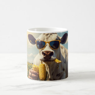Mug Une vache portant des lunettes de soleil à qui on 