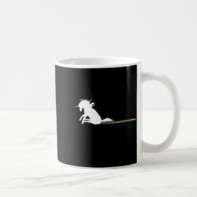 Mug Unicorn Dragging Rainbows Funny Adult S  (Droite)