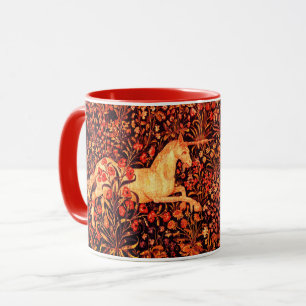 Mug UNICORN ET CERFS, FLEURS, ANIMAUX FORESTIERS Flora