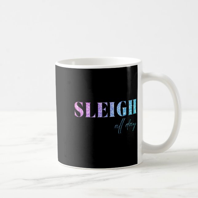 Mug Unicorn Glitter Sleigh All Day Christmas  (Droite)