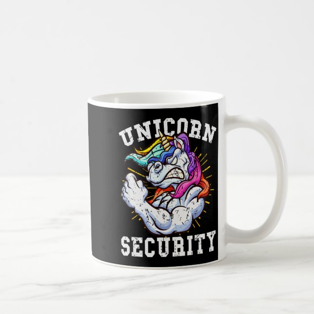 Mug Unicorn Security - Manly Muscular Unicorn Lovers  (Droite)