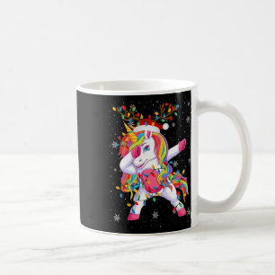 Mug Unicorne Animal Santa Hat Ugly Christmas Tree Ligh