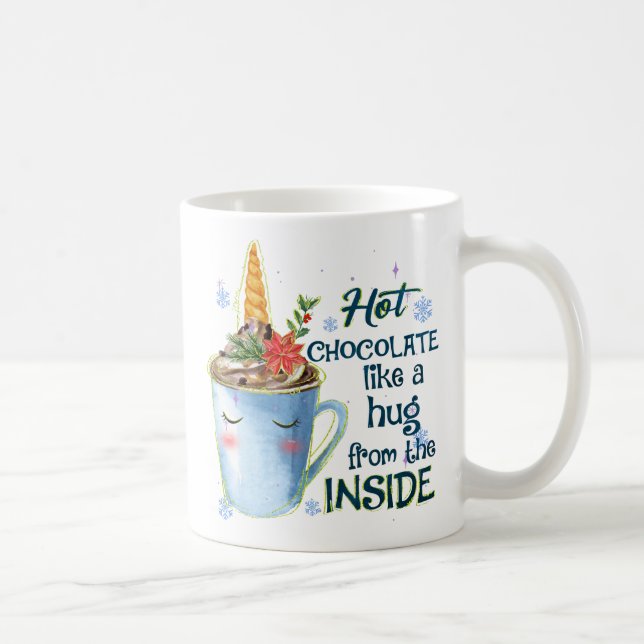 Mug Unicorne au chocolat chaud | Cosy Unicorn Winter (Droite)