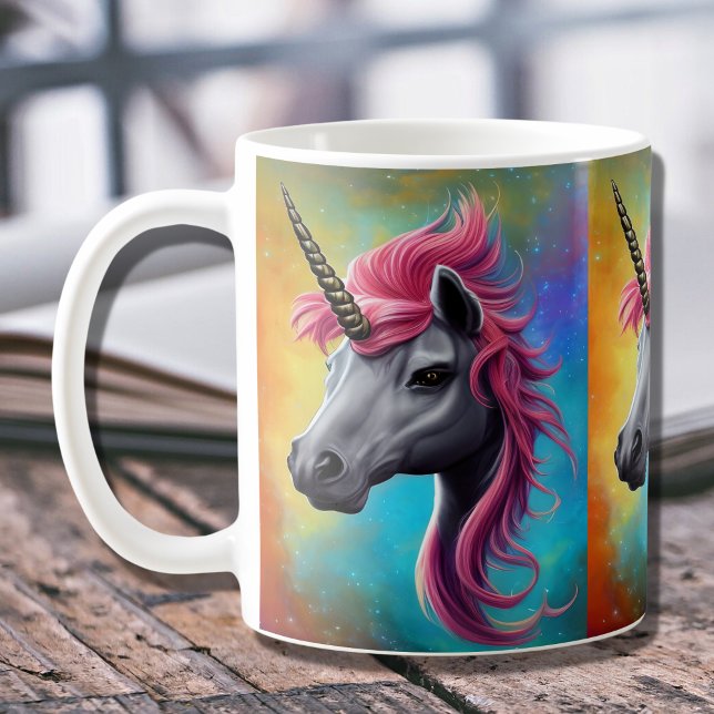 Mug Unicorne avec Mane rose (Créateur téléchargé)