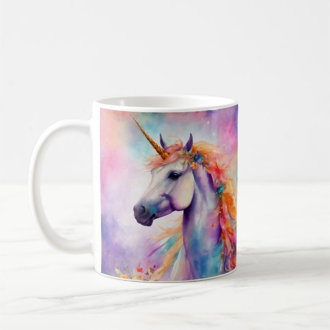 Mug Unicorne couleur Pastel (Gauche)
