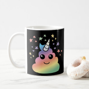 Mug Unicorne Rainbow Poop Emoji Kawaii