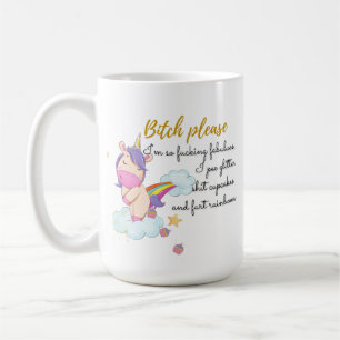 Mug Unicorne rose Je suis tellement fabuleuse, parties