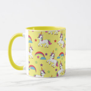 Mug Unicornes mignonne jaune