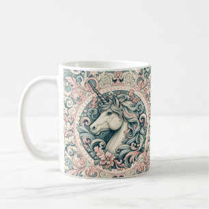 Mug Unicornes victoriennes mystiques : Enchantées flor