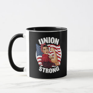 Mug Union Forte La Fête Du Travail De Riveter