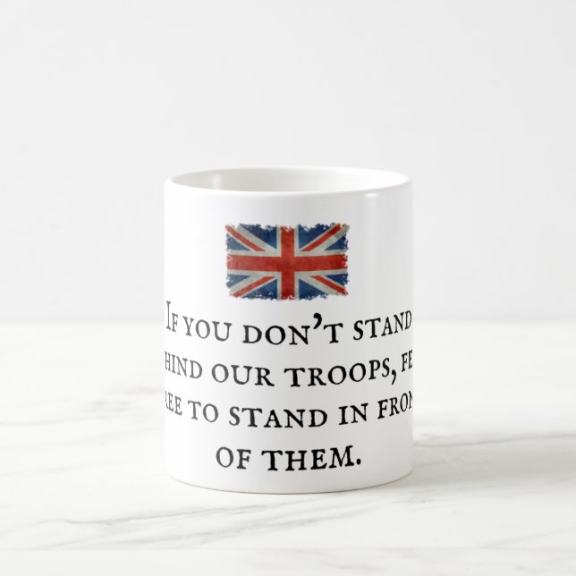 Mug - Union Jack Flag With Patriotic Slogan 8 (Center)