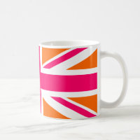 Union Jack orange et rose