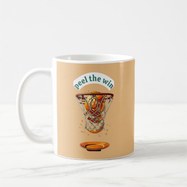 Mug Unique basketball lover gifts peel the win (Gauche)