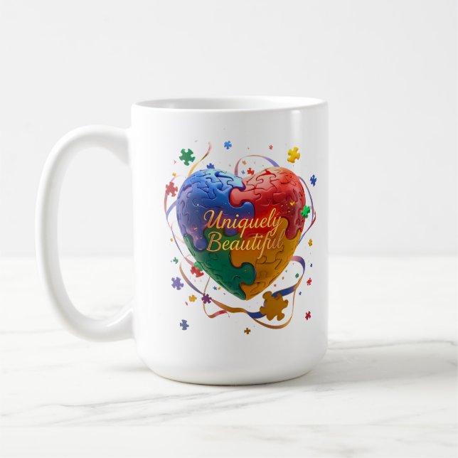 Mug Unique Beautiful - jolie collection de Sensibilisa (Gauche)